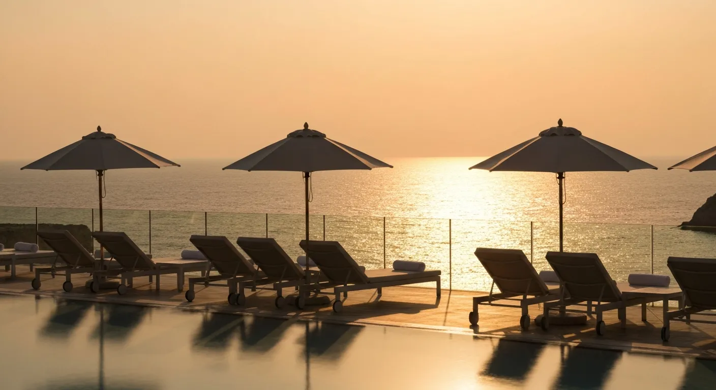 Hotele all inclusive - basen infinity w kurorcie